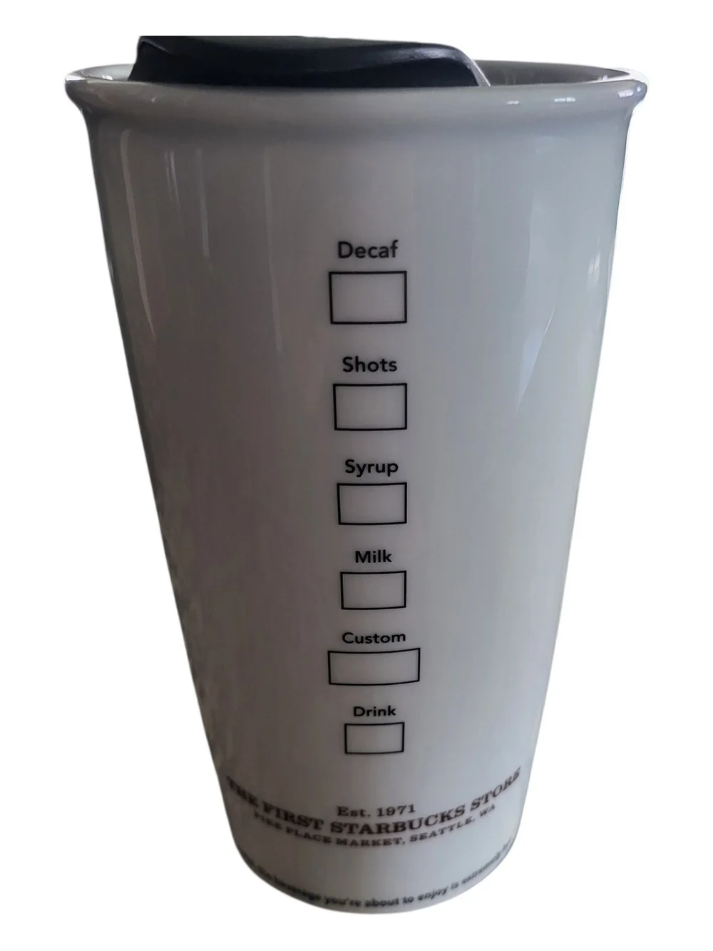Starbucks Pike Place Market 12oz Traveler Mug NIB Seattle